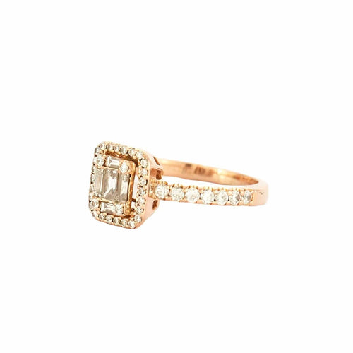 Bague 50 Bague or rose et diamants 58 Facettes BO/230028/