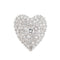 Pendentif 2ct Diamant Coeur Pendentif vintage Platine Pavé Ensemble Estate Mid Century Bijoux 58 Facettes G13152