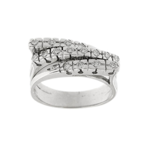 Bague 59 Bague triple rivière avec diamants 0,48 ct 58 Facettes 30234