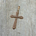 Pendentif Pendentif croix en or rose 58 Facettes 335