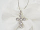 Collier collier croix en or blanc et diamants 58 Facettes 21080