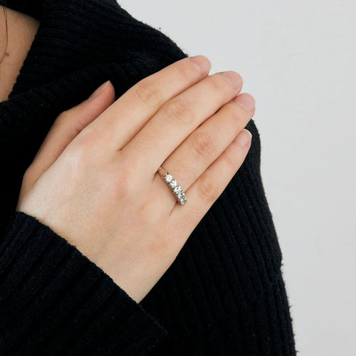 Bague BAGUE "DEMI-TOUR" OR ET DIAMANTS. 58 Facettes BO/240004
