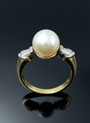 Bague Raffinato anello con perla e diamanti 58 Facettes