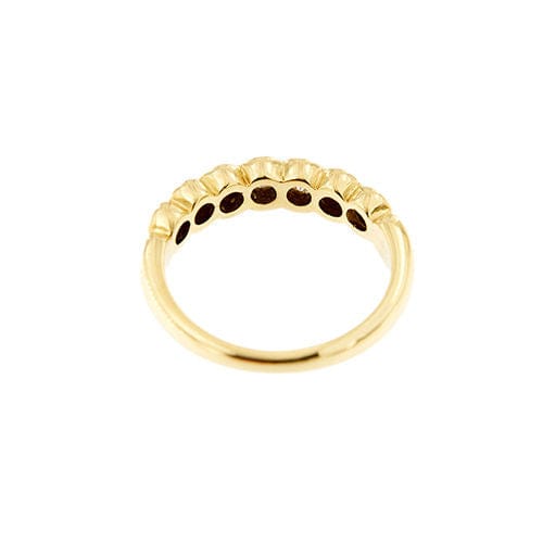 Półwiecznościowy pierścień diamentów 0,58 ct 