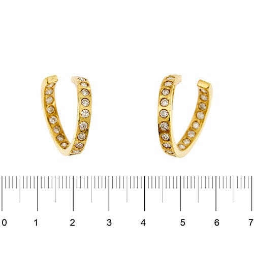 Boucles d'oreilles Boucles d'oreilles créoles en diamant 58 Facettes 36761