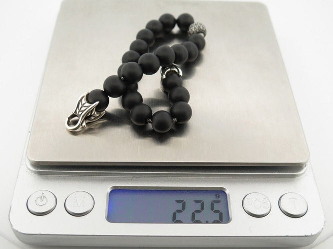 Bracelet bracelet DAVID YURMAN spiritual beads onyx & diamants 58 Facettes 260546