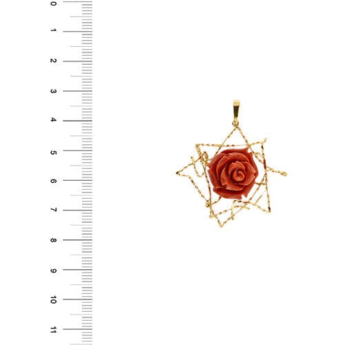 Pendentif Pendentif rose corail 58 Facettes 37431