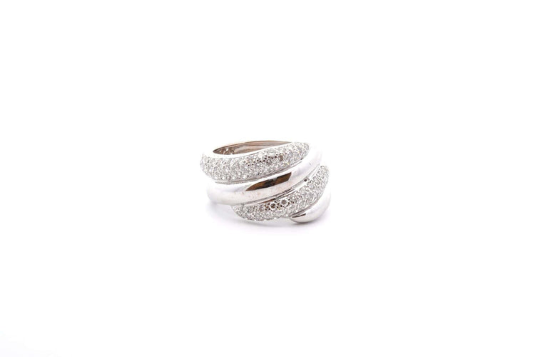 Bague Bague diamants en or blanc 18k 58 Facettes 26526dv