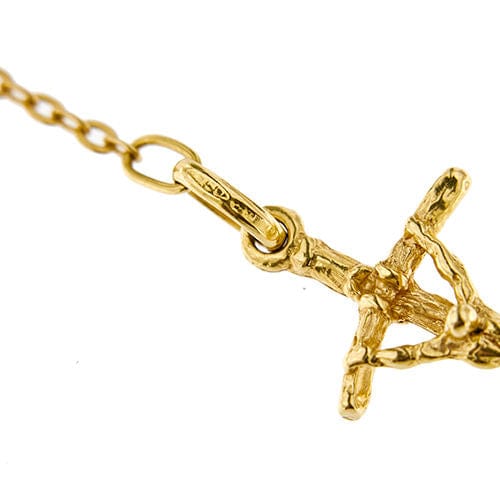 Collier Collier chapelet en or jaune 58 Facettes 37623