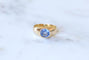 Bague 56 Bague Jonc Saphir de Ceylan 1,30 Cts sur Or Jaune 58 Facettes