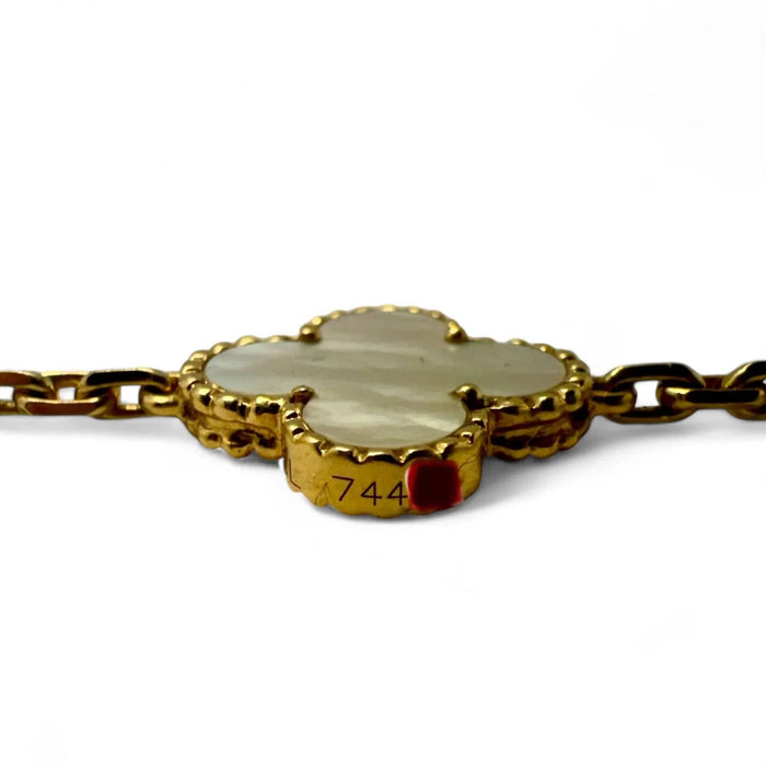 Collier Van Cleef & Arpels - Collier Vintage Alhambra 10 motifs Or Jaune Nacre 58 Facettes