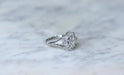 Bague 57 Bague Marguerite Diamants 2.10 Cts or blanc 58 Facettes