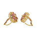 Boucles d'oreilles Boucles d'oreilles Dormeuses Or jaune Rubis 58 Facettes 3309389CN