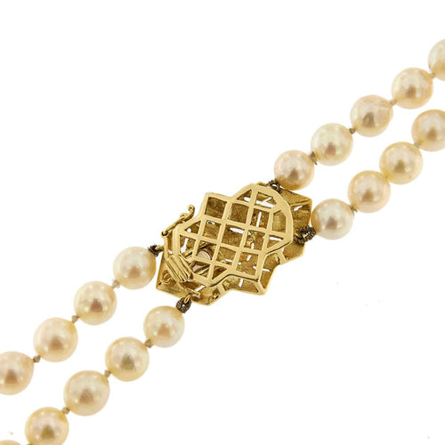 Collier Collier de perles à deux rangs 58 Facettes 34189