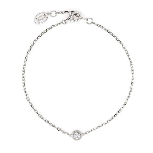 Bracelet CARTIER - Bracelet Diamant D'Amour Estate Or Blanc Petit Modèle 58 Facettes G12052