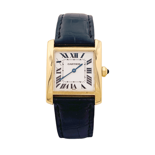 Montre Montre Cartier "Tank Française" or jaune. 58 Facettes 34205