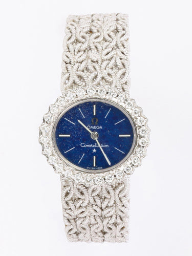 Montre OMEGA Constellation - Montre or blanc diamants lapis-lazuli 58 Facettes 1153.3