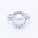 Bague 53 Bague en or avec perle naturelle et diamants 58 Facettes N102930EJ