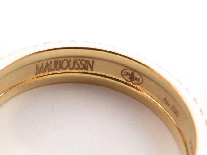 Bague 52 bague MAUBOUSSIN la vie parisienne en or diamants 58 Facettes 259045