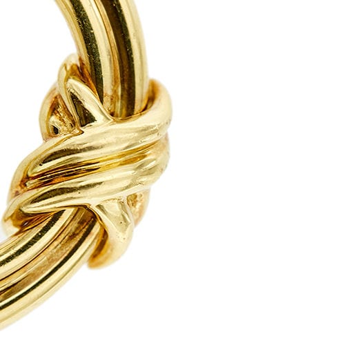 Broche Tiffany & Co. - Broche nœud rond en or jaune 58 Facettes 39787