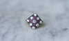 Bague 54 Bague ancienne Damier Diamants et Rubis Calibrés 58 Facettes