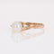 Bague 52 Bague solitaire or rose perle de culture 58 Facettes 17-304C