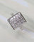 Bague 56.5 Bague Art Déco Rectangle Or Blanc et Diamants 58 Facettes A11240