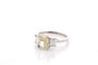 Bague 53 Bague diamant jaune de 2,01cts en platine 58 Facettes 27426-27584