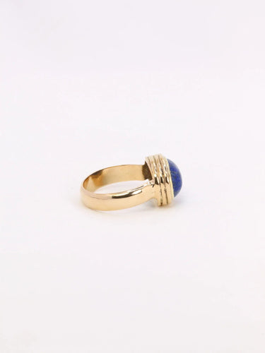 Bague Bague vintage lapis lazuli or jaune 58 Facettes 1039.2