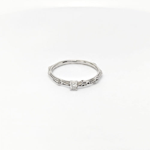 Bague 53 Bague Mauboussin or blanc et diamant 58 Facettes 27949