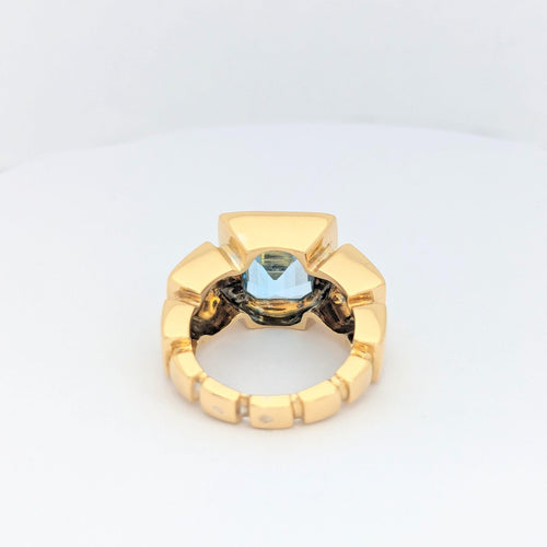 Bague 54 Bague Or jaune Topaze Didier Guérin 58 Facettes 28815