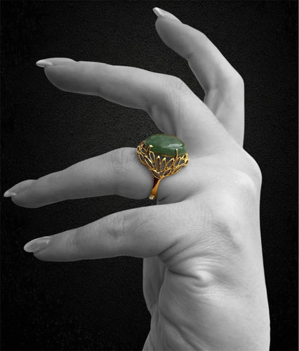 Bague Bague en jadéite 58 Facettes