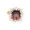 Bague 54 Bague en or jaune et diamants tourmaline bicolore de 5,60 ct 58 Facettes G13862