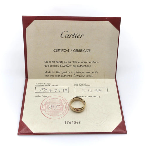 Bague 49 CARTIER - Bague Trinity Tricolore Les Must de Cartier 58 Facettes A1000G