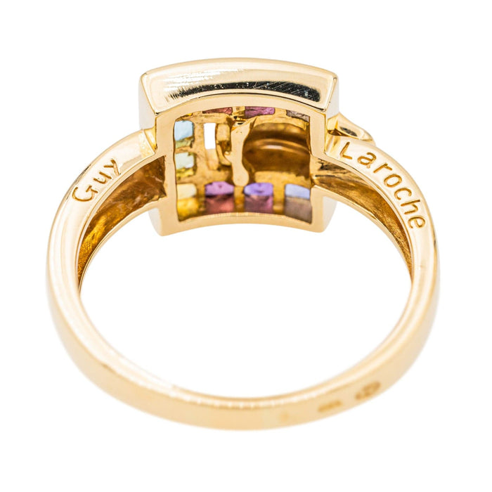 Bague 58 Guy Laroche Bague Or jaune Citrine 58 Facettes 3674928RV