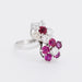 Bague Bague toi et moi or blanc rubis diamants 58 Facettes 181