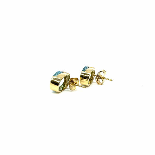 Boucles d'oreilles Boucles d'oreilles or jaune et topaze 58 Facettes Z15B51698