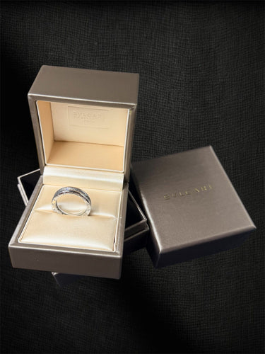 Bague BULGARI - B.zero1 – Bague en or blanc sertie de diamants pavés 58 Facettes