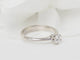 Bague 51 Bague solitaire en or blanc et diamant 0.34ct 58 Facettes 31904/30711