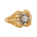 Bague 56 Bague Fleur Or jaune Diamant 58 Facettes 3241053CN