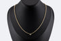 Collier Oro Giallo Collier en or jaune avec point lumineux 58 Facettes col333