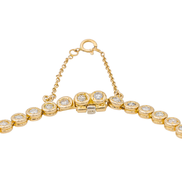 Yellow Gold Diamond Tennis Bracelet