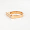 Bague 52 Bague carrée en diamant, taille 6,5, anneau empilable, vintage, or jaune 14 carats, bijoux fins 58 Facettes G14045