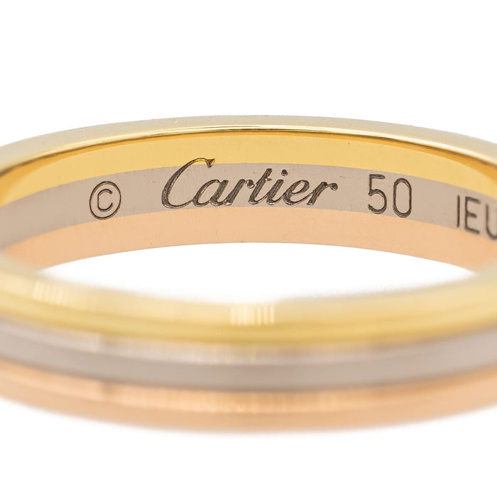 Bague 50 Cartier Bague Alliance Trinity Or blanc 58 Facettes 3468657CN