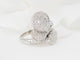 Bague 55 Bague en or blanc et diamants 58 Facettes 33085
