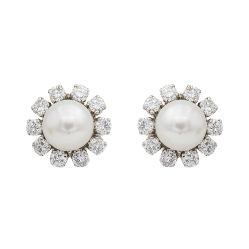 Boucles d'oreilles Boucles d'oreilles Perle Or blanc Perle 58 Facettes 2432019CN