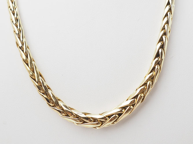 Collier Collier maille palmier en or jaune 58 Facettes 33252