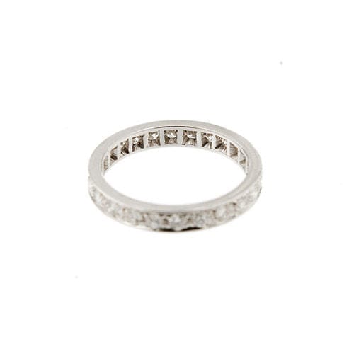 Bague 53 Alliance américaine diamants 1,20 ct 58 Facettes 37862