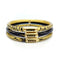 Bracelet SOHO 18K GOLD ENAMEL TIGER BRACK STRY TRIP 58 Facettes