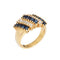 Bague 53 Bague saphir et diamant taille carrée 58 Facettes G13902
